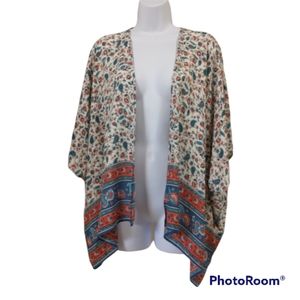Forever 21 Boho Floral Paisley Kimono